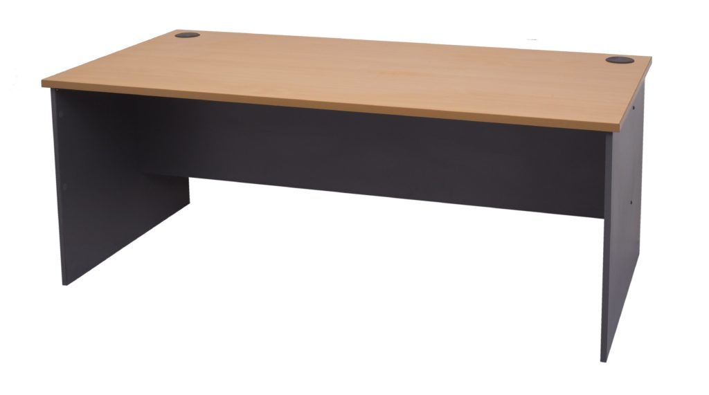 Slab End Worker Desk - Straight