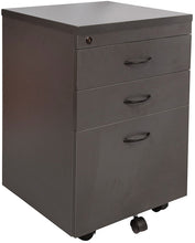 Load image into Gallery viewer, Melamine Mobile Pedestal - 2 Personal Drawers + 1 File Drawer

