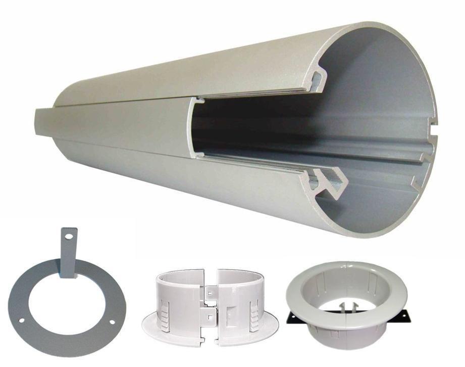 2.1M x 80mm Dia Workstation To Ceiling Power Pole Kit