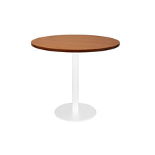 Load image into Gallery viewer, Circular Base Table with flat Disc Base - White Powder Coat Finish
