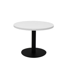 Load image into Gallery viewer, Circular Coffee Table with flat Disc Base - Black Powder Coat Finish
