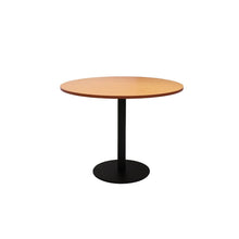 Load image into Gallery viewer, Circular Base Table with flat Disc Base - Black Powder Coat Finish
