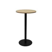 Load image into Gallery viewer, Circular Dry Bar Table with flat Disc Base - Black Powder Coat Finish
