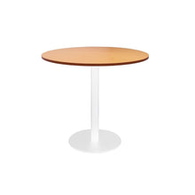 Load image into Gallery viewer, Round Flat Disc Base Table in White Powder Coat Finish
