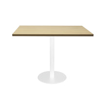 Load image into Gallery viewer, Square Flat Disc Base Table in White Powder Coat Finish
