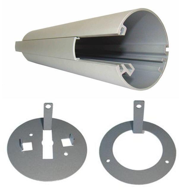 2.8M x 80mm Dia Floor Plate To Ceiling Power Pole Kit