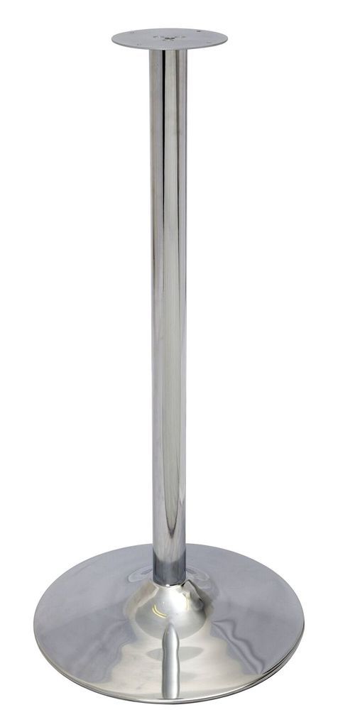 High Bar Table Base - White Powder Coat Finish