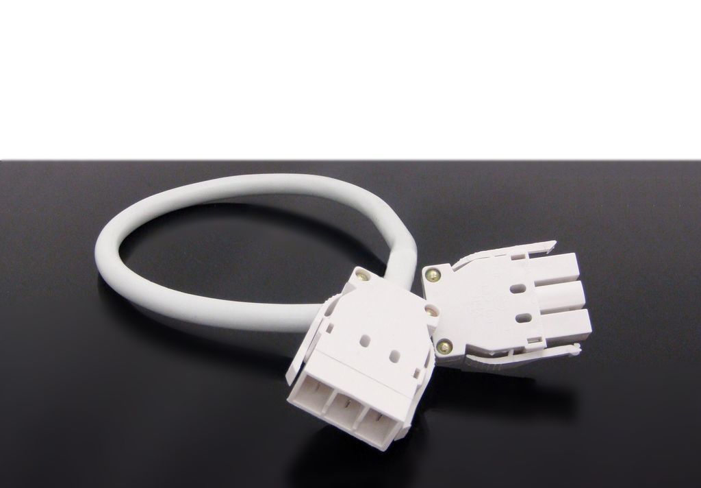 Interconnecting Cable 5000mm 3 Core - White