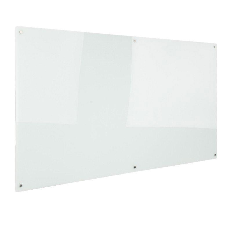 Glass Writing Board with Chrome Fittings
