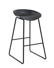 Load image into Gallery viewer, Aries Bar Stool - Black P/C Metal Base with Polypropylene Seat
