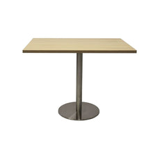 Load image into Gallery viewer, Square Flat Disc Base Table in Stainless Steel Finish
