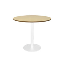 Load image into Gallery viewer, Circular Base Table with flat Disc Base - White Powder Coat Finish
