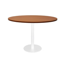 Load image into Gallery viewer, Circular Base Table with flat Disc Base - White Powder Coat Finish
